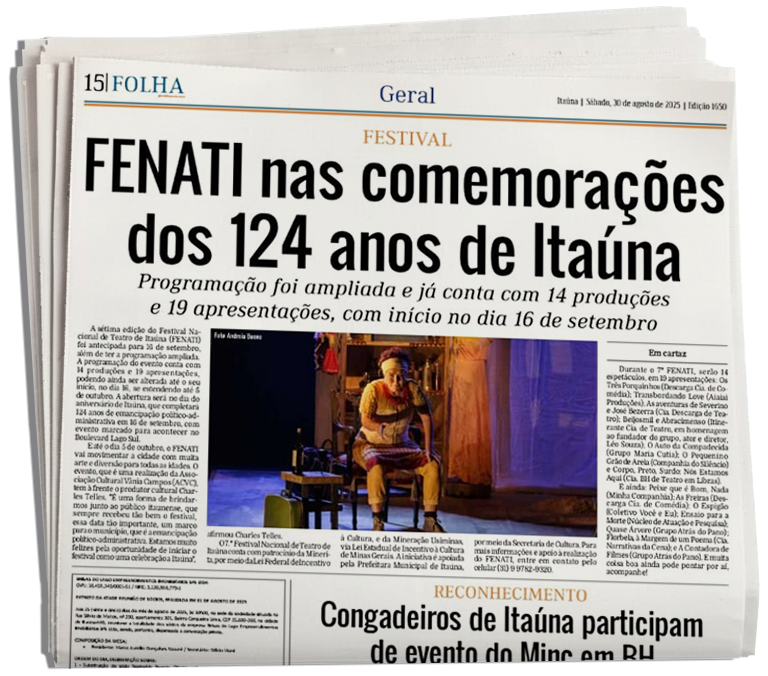 Matéria da Folha do Povo sobre o FENATI